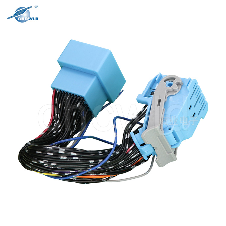Customized 60 Pin Connector Car Audio Wire Harness